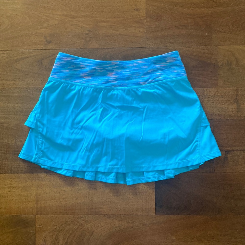 Teal Ivivva Tennis Skort. Perfect Condition/Like New. Girls Size 10.